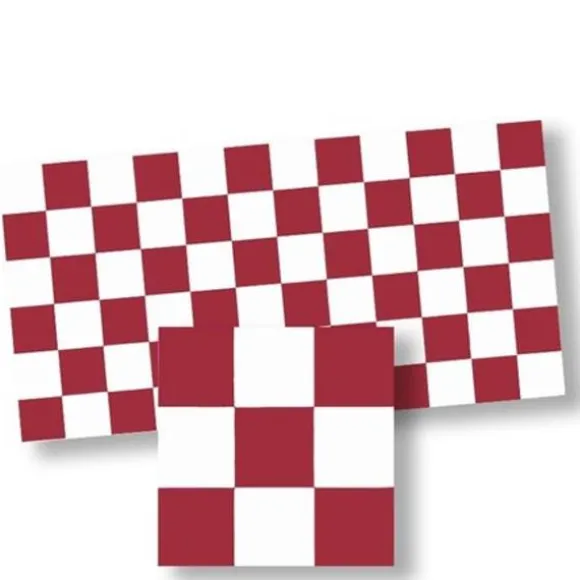 Red & White Dollhouse Floor Tile