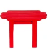 Red Dollhouse Miniature Adirondack Table