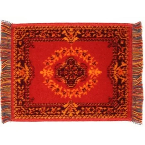 Red Dollhouse Miniature Karastan Rug