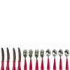 Red-Handled Dollhouse Miniature Utensil Set