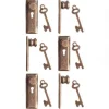 1/24 Scale Dollhouse Miniature Bronze Knobs/Keyplate & Keys