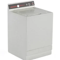 Silver Dollhouse Miniature Washing Machine