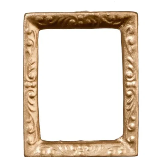 Small Gold Dollhouse Miniature Frame