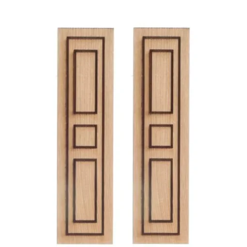 Square Center Dollhouse Miniature Shutters