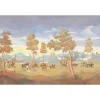 The Hunt Mural Dollhouse Wallpaper