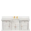 White Dollhouse Miniature Kitchen Sink & Counter