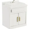 White Dollhouse Miniature Kitchen Sink
