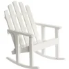 White Dollhouse Miniature Adirondack Rocker