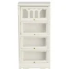 White Dollhouse Miniature Barrister Bookshelf