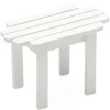 White Dollhouse Miniature Adirondack Table