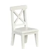White Dollhouse Miniature Cross Buck Chair
