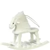 White Dollhouse Miniature Rocking Horse