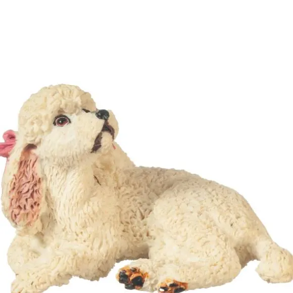 White Dollhouse Miniature Poodle