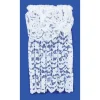 White Lace Dollhouse Curtain with Valance
