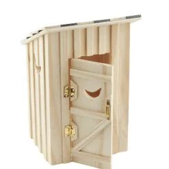Wood Dollhouse Miniature Outhouse