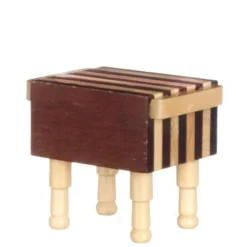 Wood Dollhouse Miniature Butcher Block Table