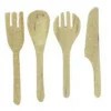 Wood Dollhouse Miniature Kitchen Utensil Set